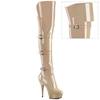 Pleaser - DELIGHT3018 Bottes cuissardes à plateforme - Couleur de peau Product image